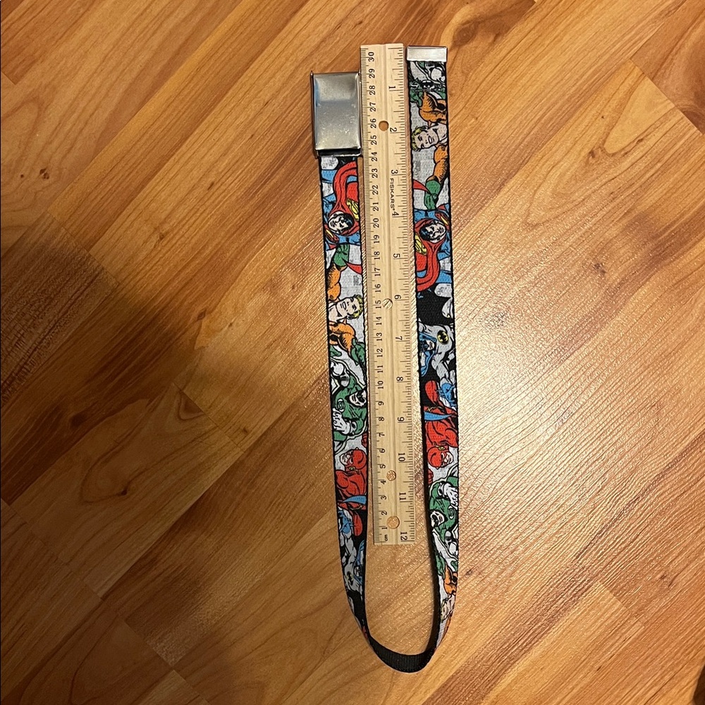 Super Hero - Superman - Cartoon Character Belt with Silver Buckle for Kids